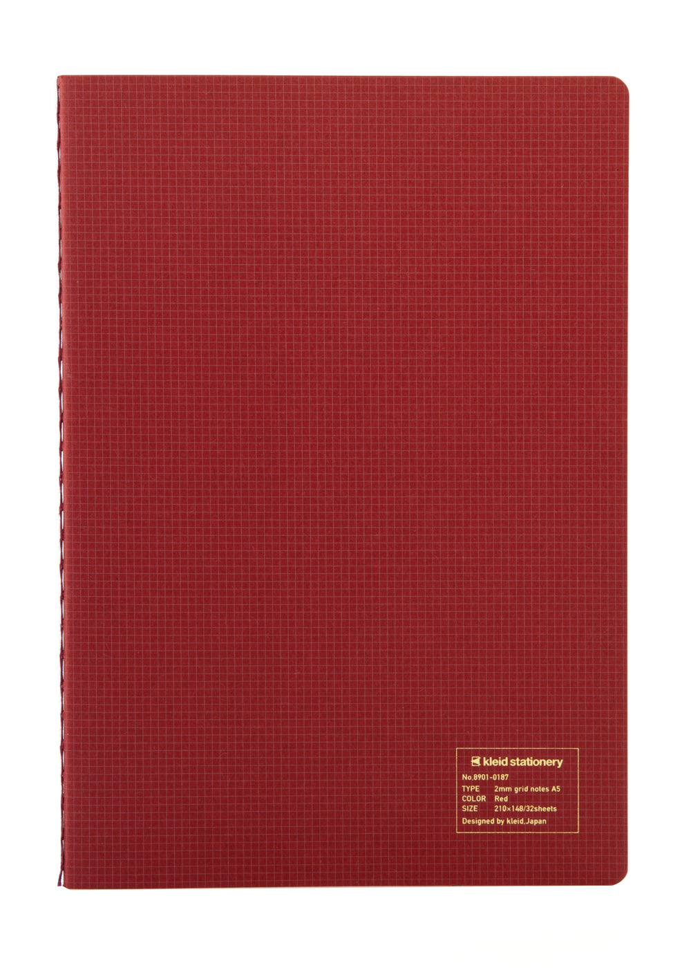 Kleid 2mm Grid Notes A5 - Red
