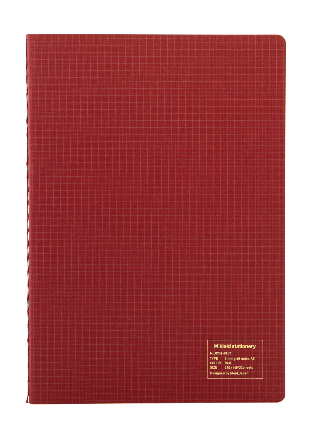 Kleid 2mm Grid Notes A5- Red