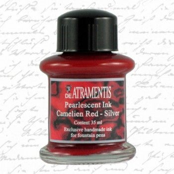 De Atramentis Pearlescent Camelien Red Silver