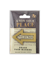 If Know Your Place Page Marker- Brass