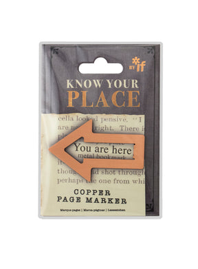 If Know Your Place Page Marker- Copper