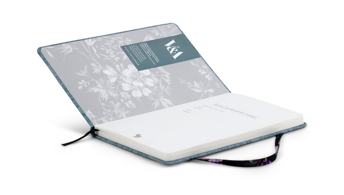 IF V&A Bookaroo A5 Notebook- Kilburn Black Floral