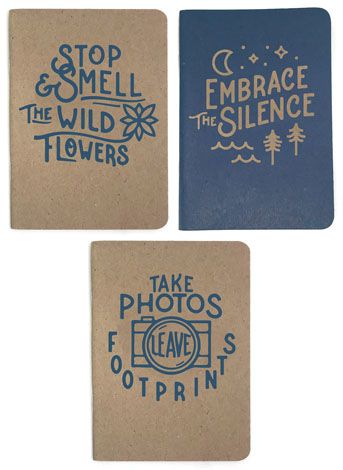 Gibbs Smith Solitude 3-Pack Notebooks