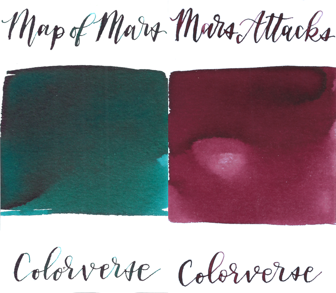 Colorverse 63 & 64 Map of Mars & Mars Attacks