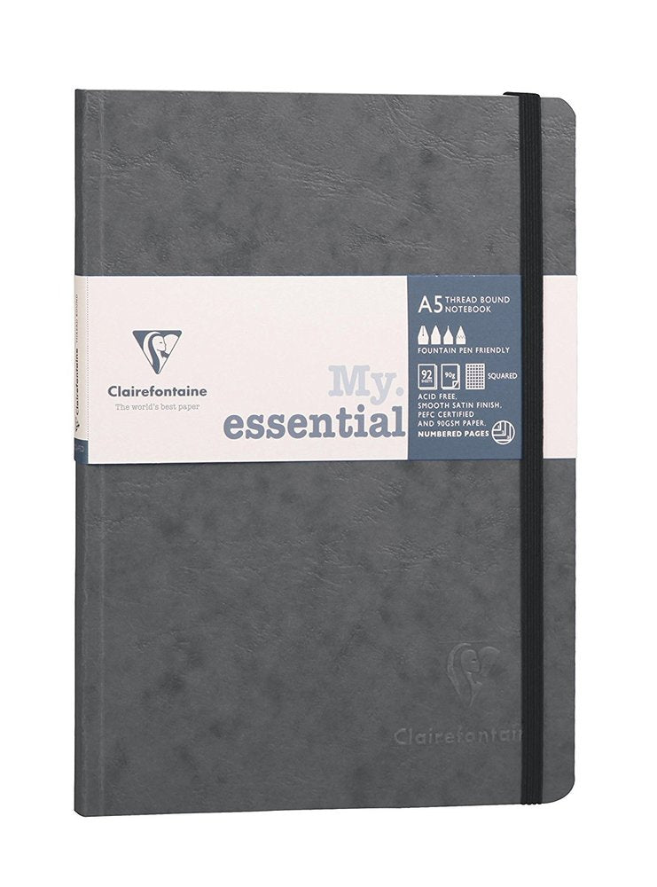 Clairefontaine My Essential A5 Notebook- Grey