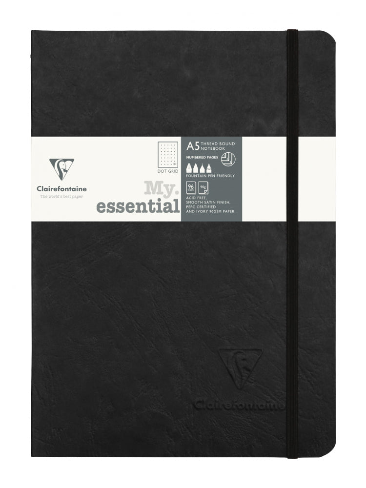 Clairefontaine My Essential A5 Notebook- Black