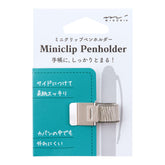 Midori Miniclip Penholder - Silver