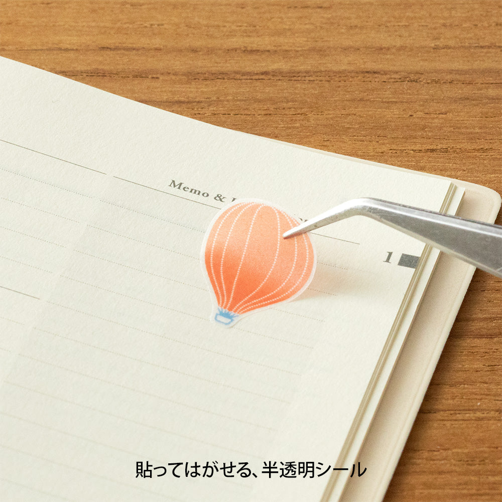 Midori Planner Stickers- Hot Air Balloons