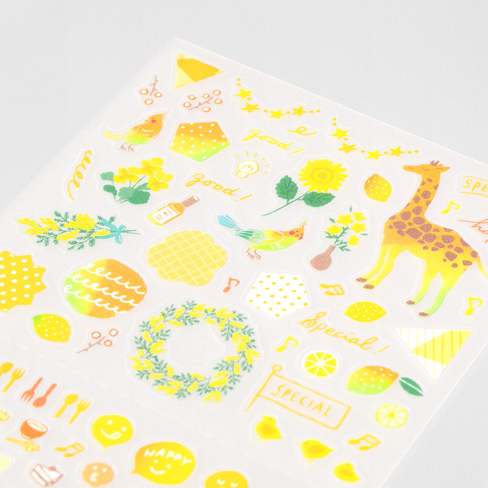 Midori Planner Stickers- Yellow