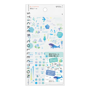 Midori Planner Stickers - Blue