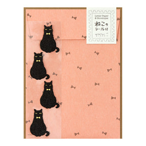 Midori Stationery Set - Black Cat