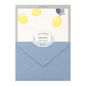 Midori Letter Set - Press Lemon
