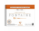 Clairefontaine Fontaine 300gsm Hot Pressed Watercolor Notebook
