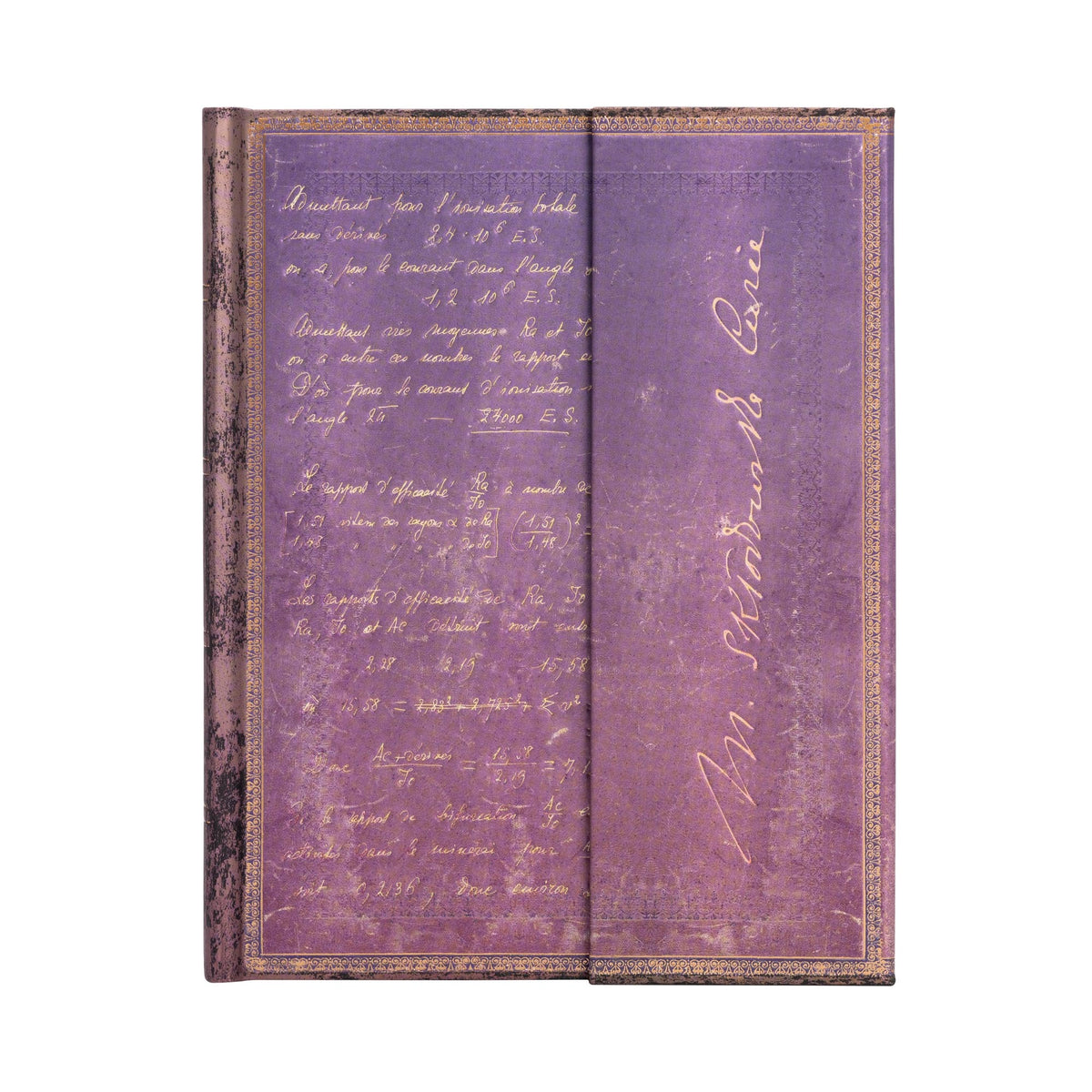 Paperblanks Embellished Manuscripts - Marie Curie, Science of Radioactivity Ultra Wrap