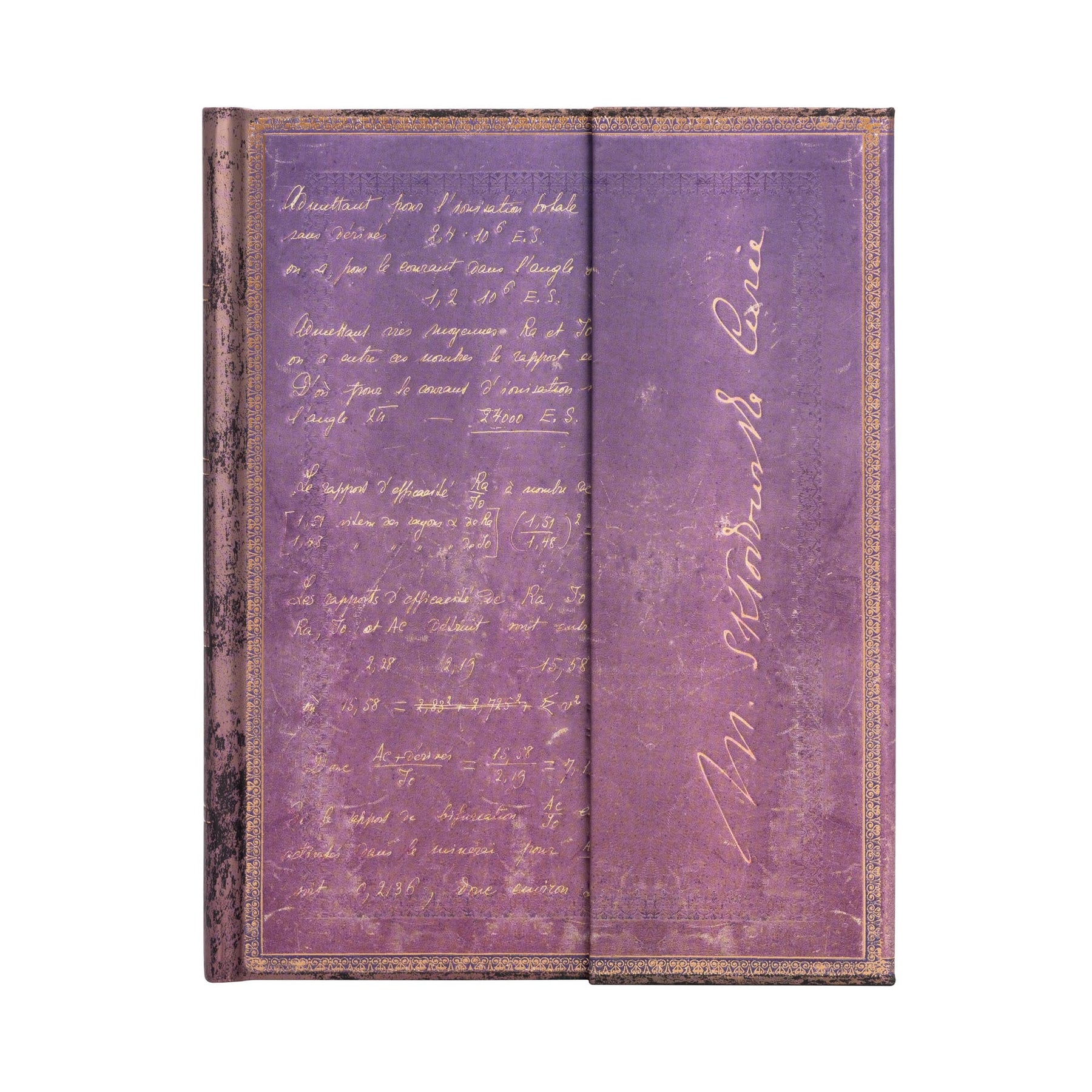 Paperblanks Embellished Manuscripts - Marie Curie, Science of Radioactivity Ultra Wrap