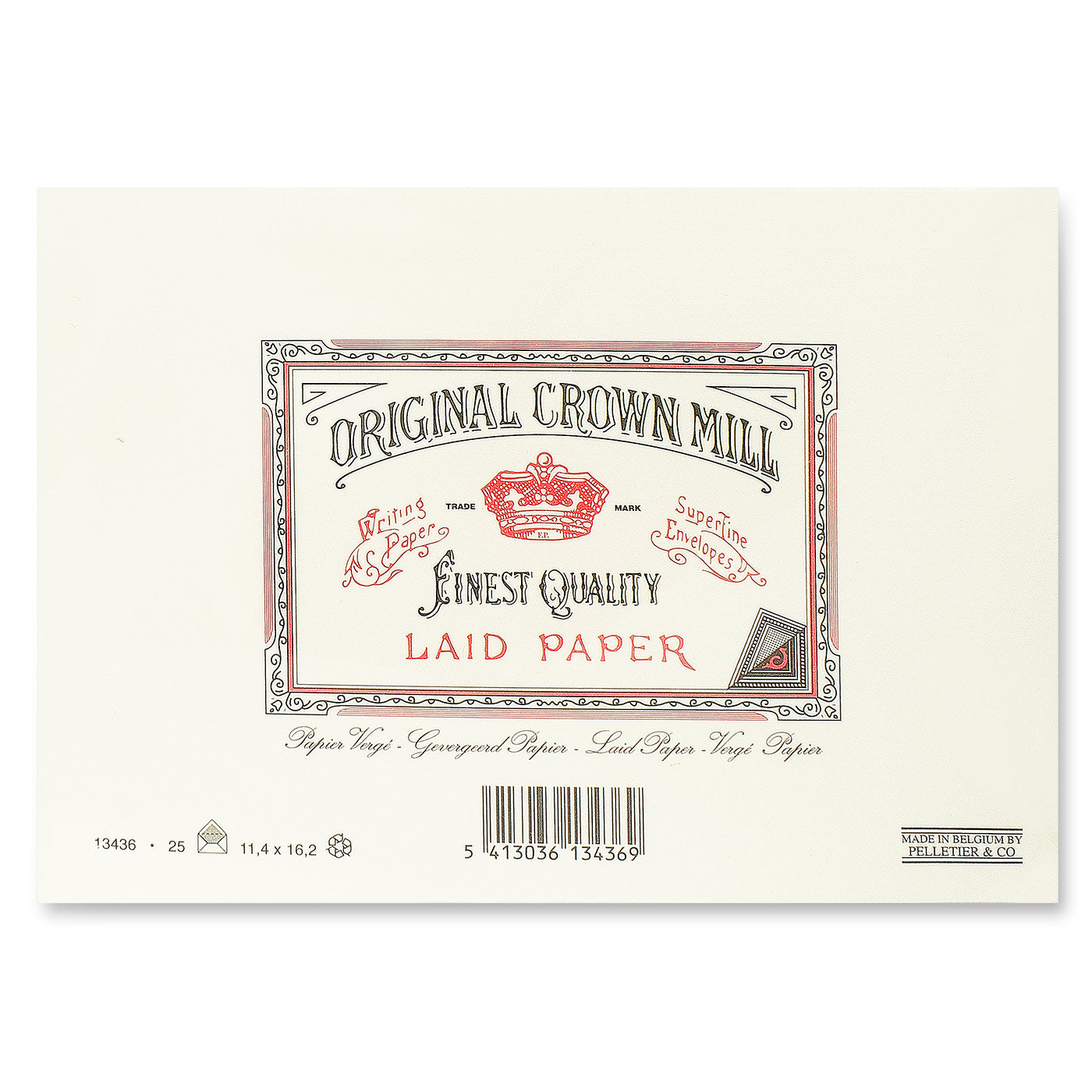 Original Crown Mill #125 A5 Classic Laid Envelopes 25 pack