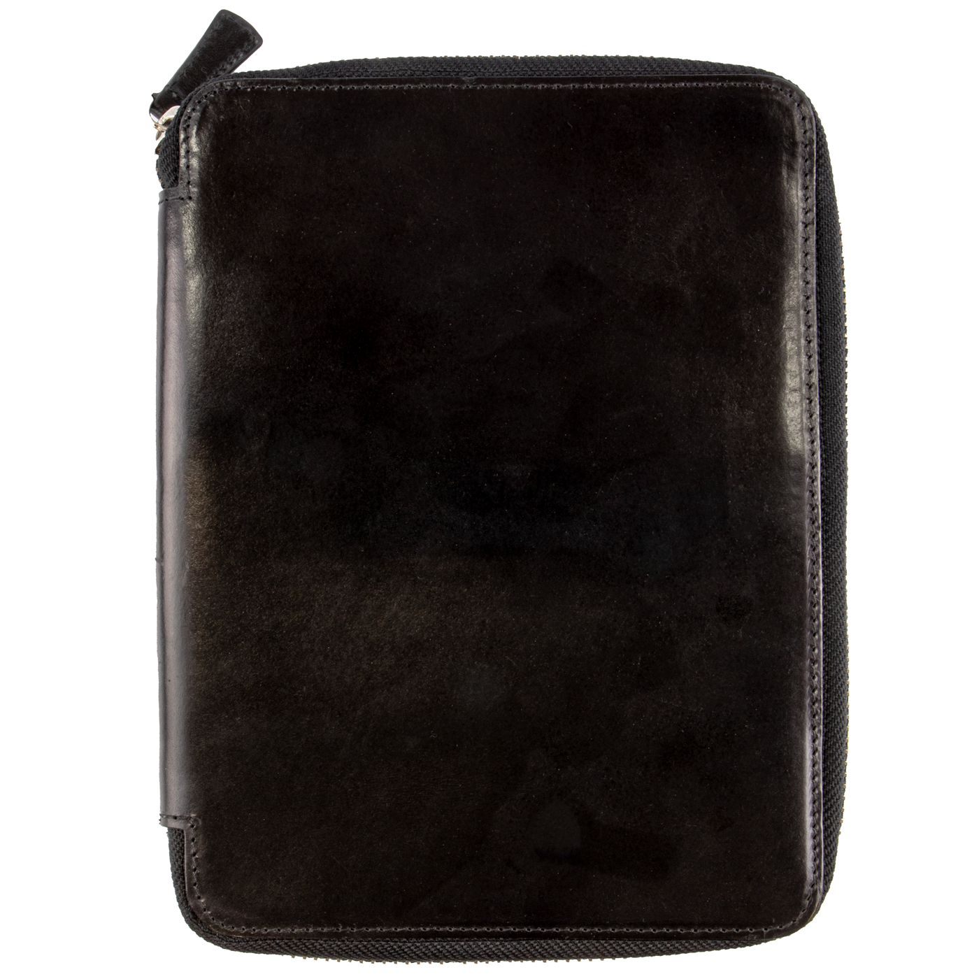 Galen Leather Co. Zippered A5 Notebook Folio- Black