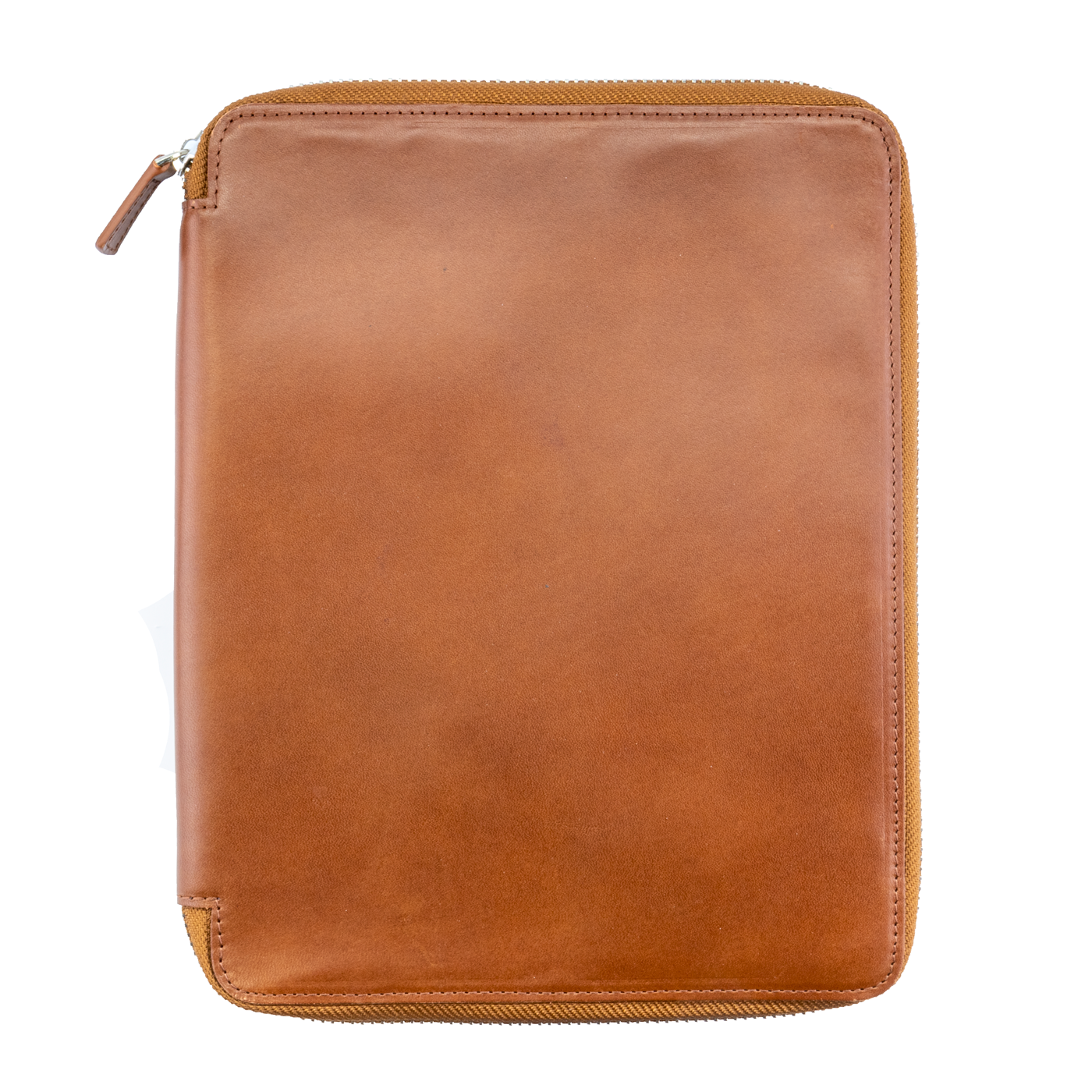 Galen Leather Co. Zippered B5 Notebook Folio- Brown