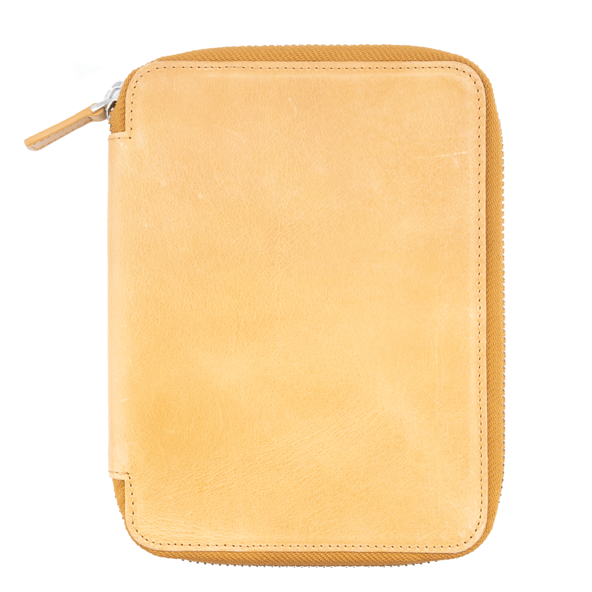 Galen Leather Co. Zippered B6 Notebook Folio- Crazy Horse Honey Ochre