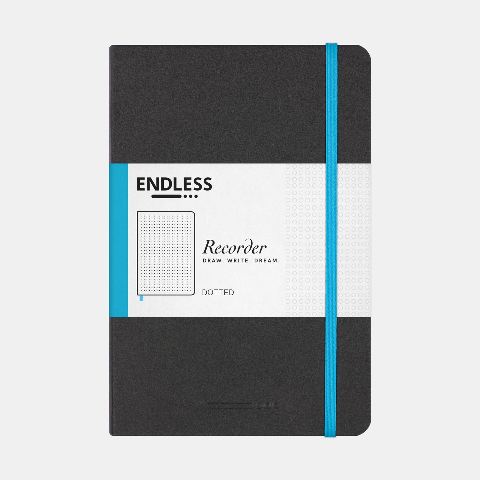 Endless Recorder Notebook Infinite Space Black