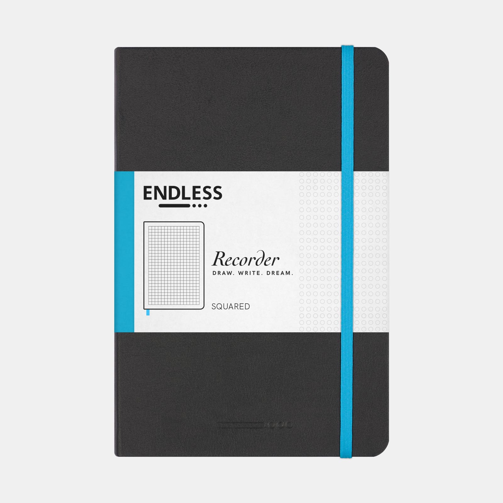 Endless Recorder Notebook Infinite Space Black