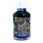 Diamine Shimmertastic Blue Pearl fountain pen ink is available in a 50ml glass bottle.