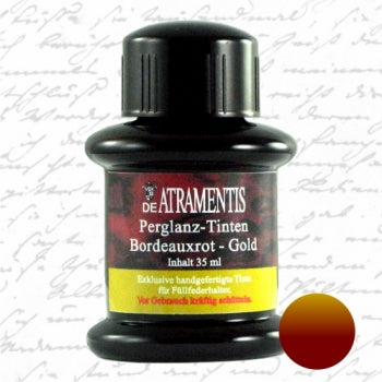 De Atramentis Pearlescent Bordeaux Red Gold