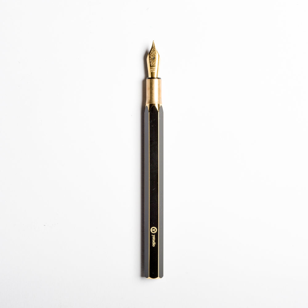 ystudio Brassing Desk Fountain Pen