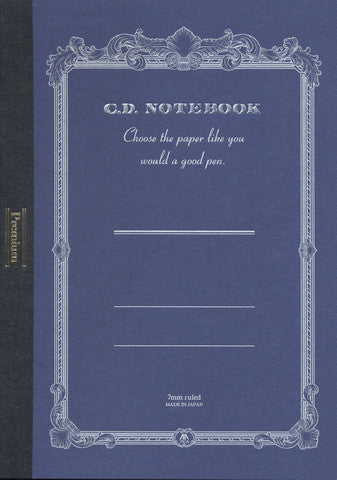 APICA Premium CD A5 Notebook - Navy 7mm Ruled