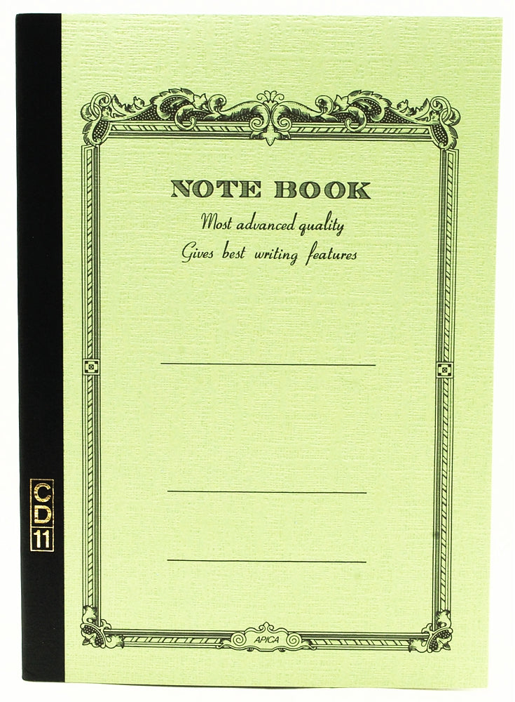 APICA CD A5 Notebook - Green 7mm Ruled