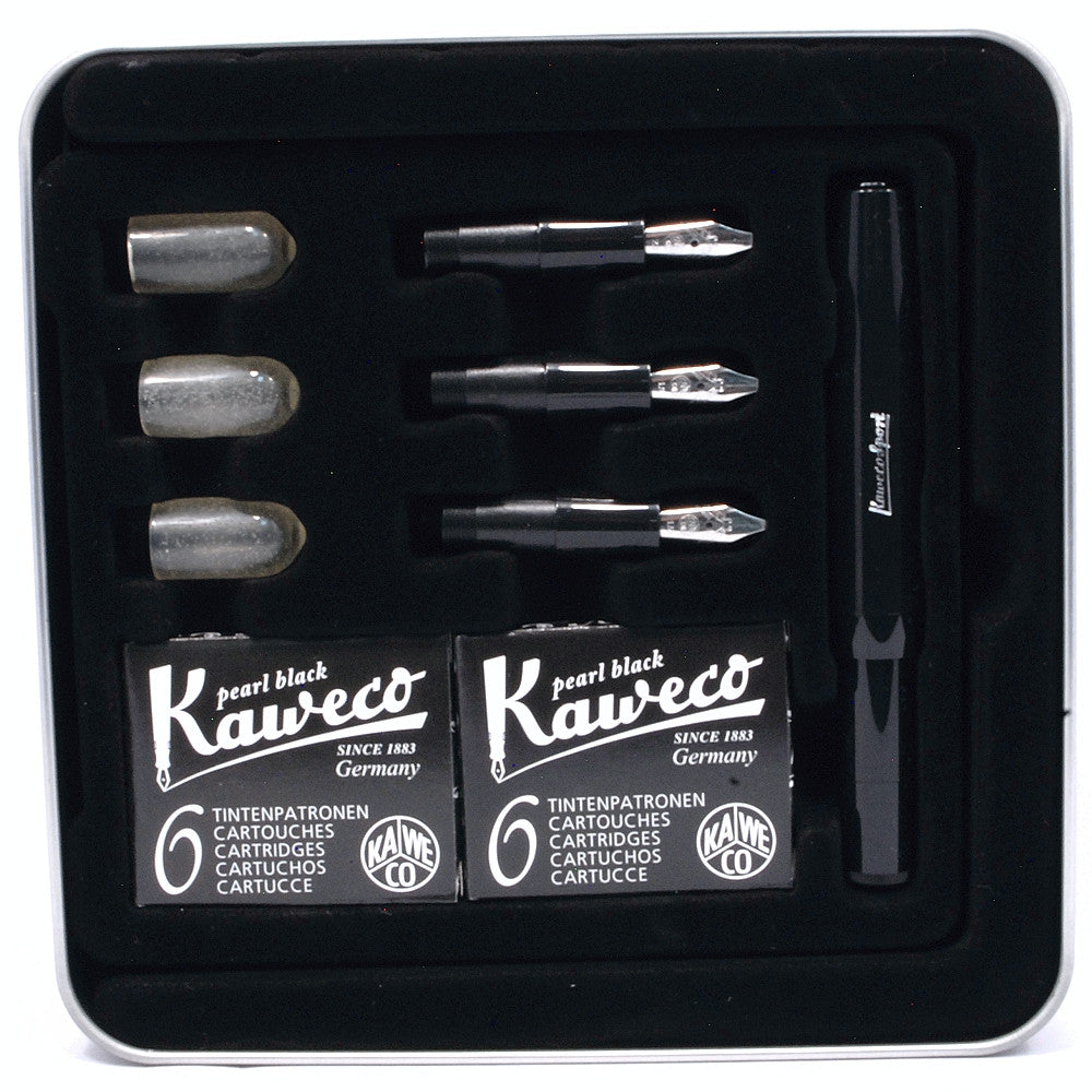 Kaweco Calligraphy Black Fountain Set