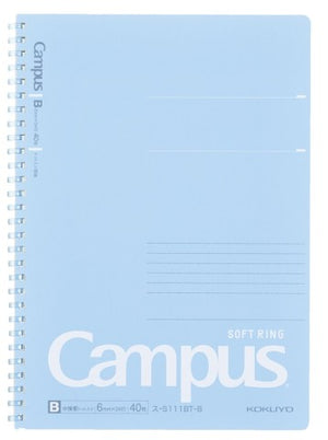 Kokuyo Campus Soft Ring B5 Notebook - Spring Blue