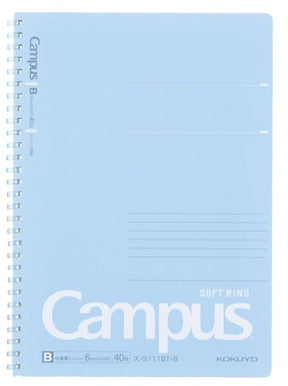 Kokuyo Campus Soft Ring B5 Notebook- Spring Blue