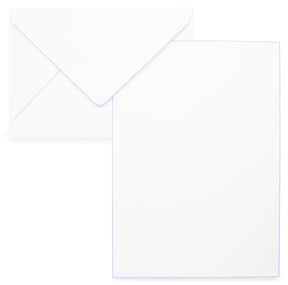 Pineider Capri Collection A5 Stationery Set White/Lilac