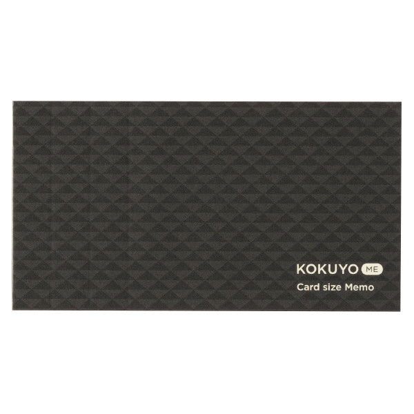 Kokuyo Me Card Size Memo 3mm Grid - Black