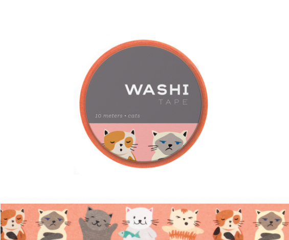 Mail Cat Washi Tape