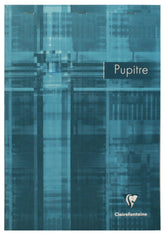 A glossy teal top staplebound notepad with the white logo on the bottom right corner.