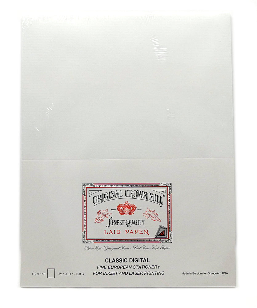 Original Crown Mill A4 Classic Laid Paper