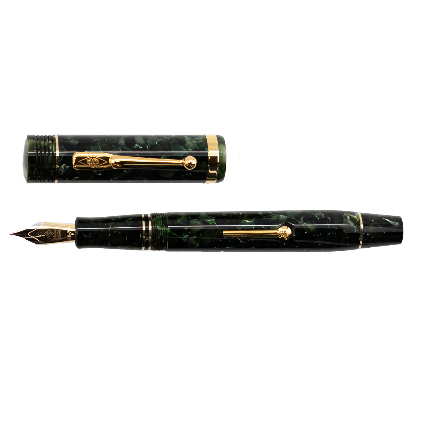 Conway Stewart Churchill Classic Green Lever-Fill