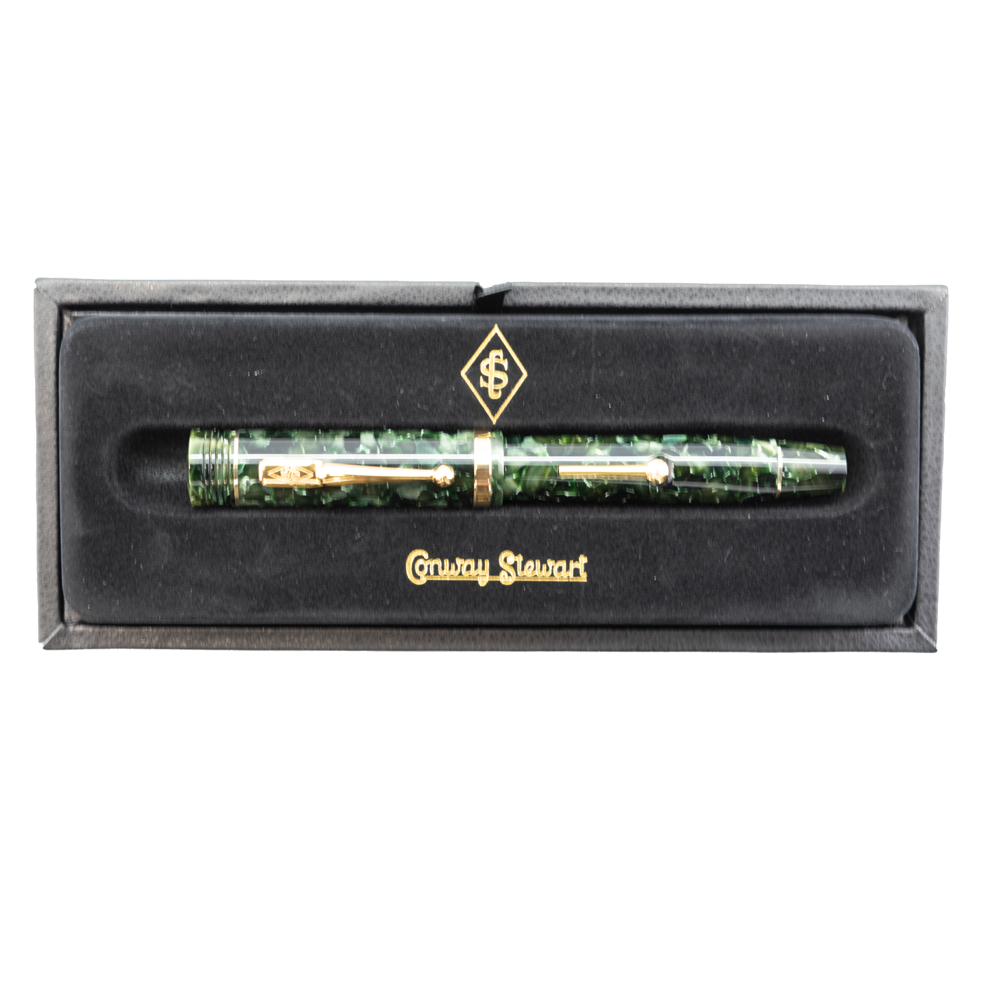 Conway Stewart Churchill Classic Green Lever-Fill