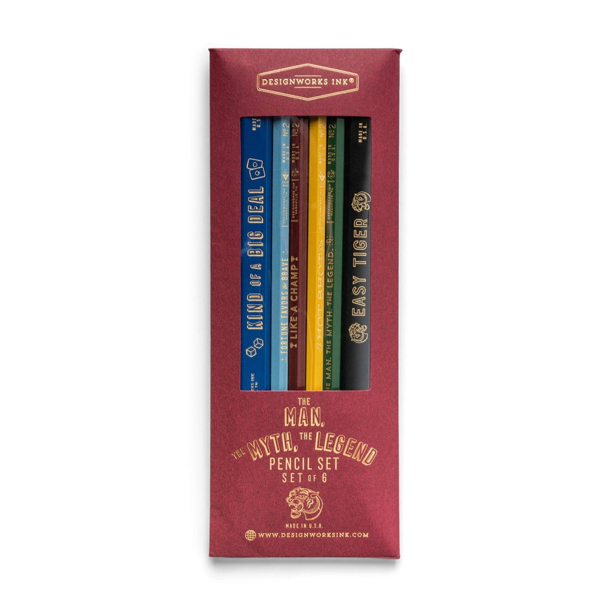 DesignWorks Pencil Set- "The Man, The Myth, The Legend"
