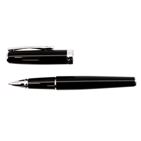 Diplomat Excellence A2 Black with Silver Trim Rollerball