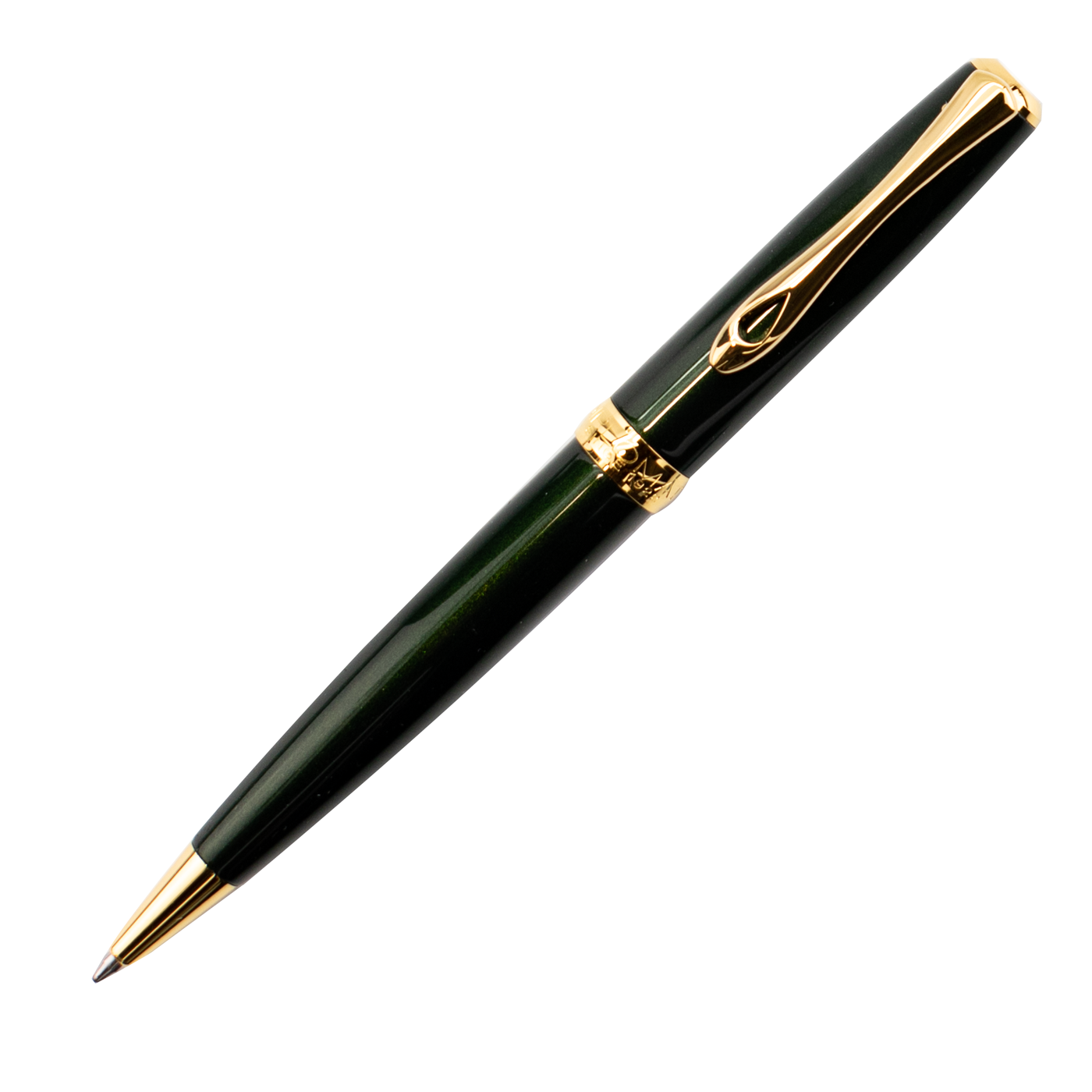 Diplomat Excellence A Evergreen with Gold Trim Ballpoint