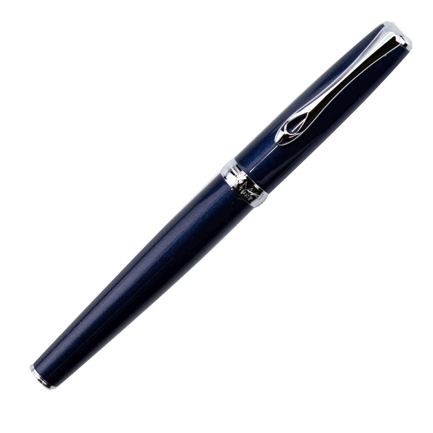 Diplomat Excellence A2 Midnight Blue with Silver Trim Rollerball