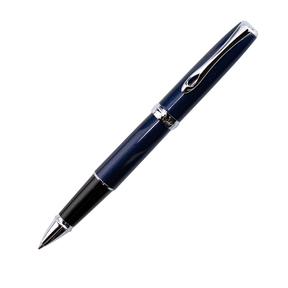 Diplomat Excellence A2 Midnight Blue with Silver Trim Rollerball