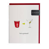 E. Frances Cards - You're Graduated Martini