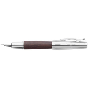 Faber-Castell E-motion Wood and Chrome Dark Brown Fountain