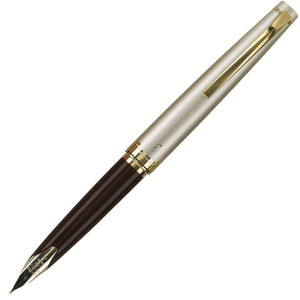 Pilot E95S - Burgundy and Ivory with Gold Trim Fountain