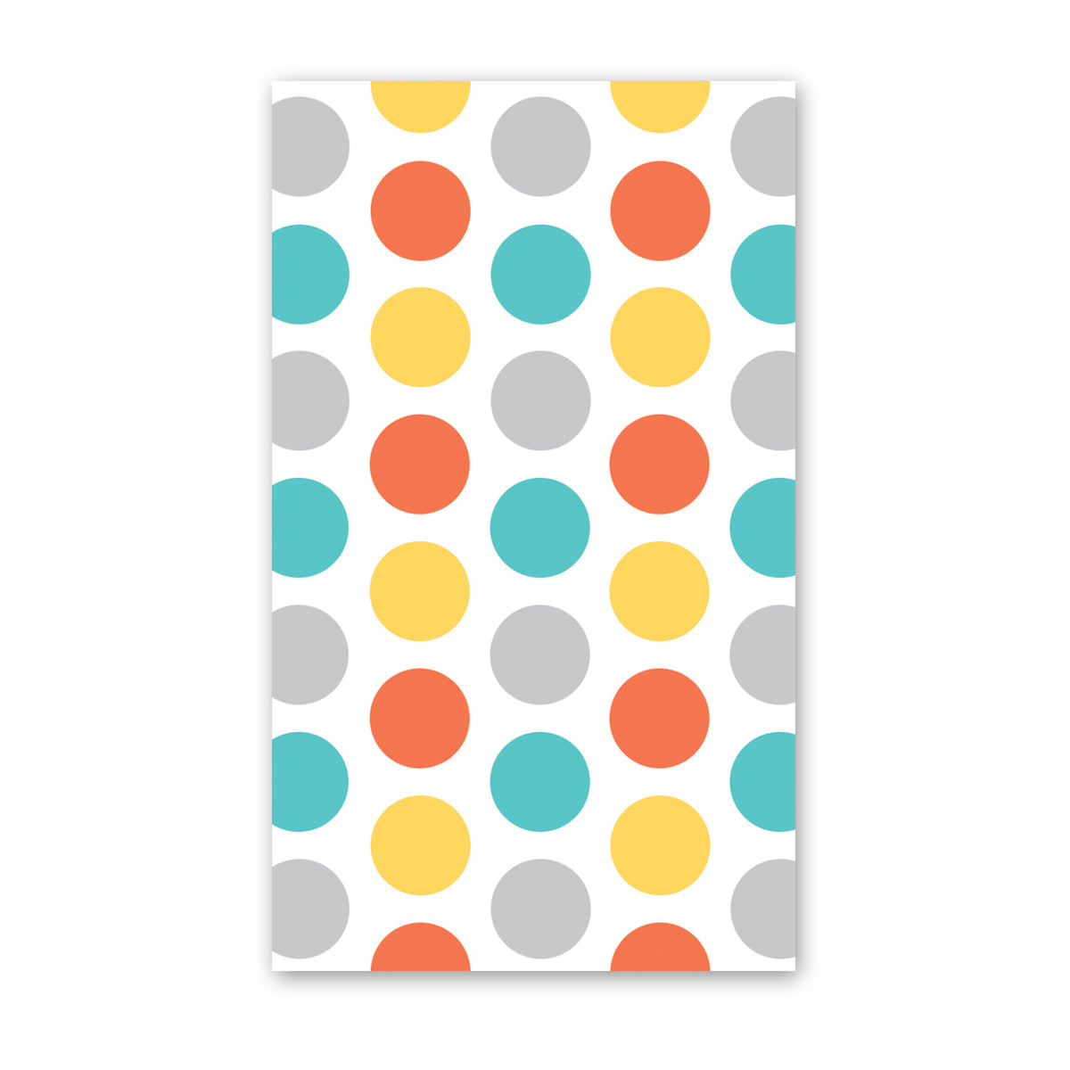 Rock Scissor Paper Mini Card - Blue Polka Dots