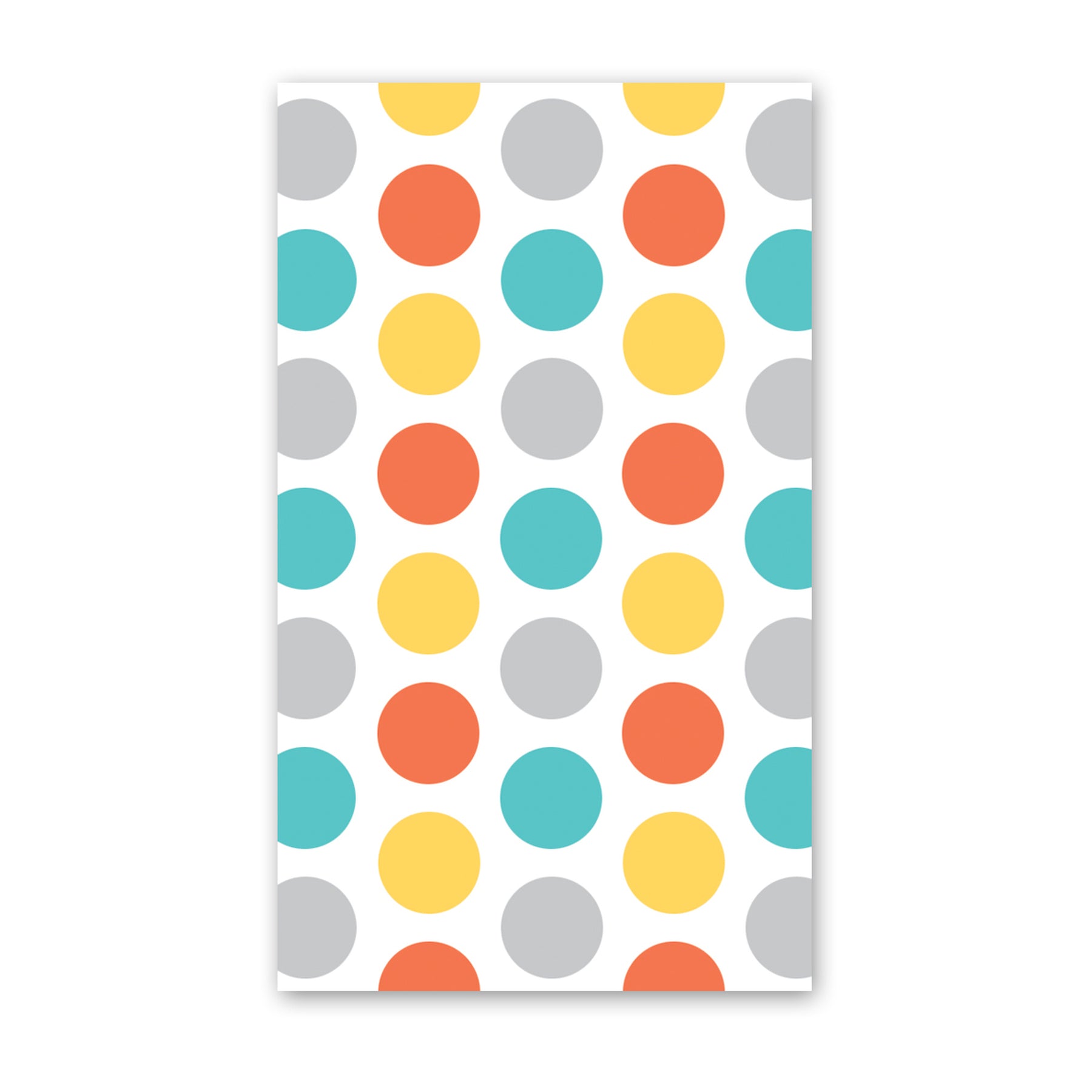 Rock Scissor Paper Mini Card - Blue Polka Dots